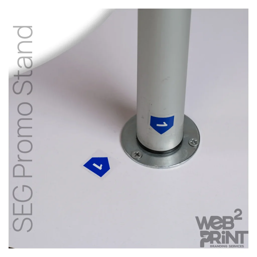SEG Promo Stand Ορθογώνιο Προωθητικό Τραπέζι Ύφασμα