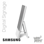 Διαφημιστική Οθόνη Βιτρίνας Samsung Digital Signage Τροχήλατη