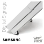 Διαφημιστική Οθόνη Βιτρίνας Samsung Digital Signage Τροχήλατη