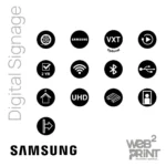 Διαφημιστική Οθόνη Βιτρίνας Samsung Digital Signage Τροχήλατη